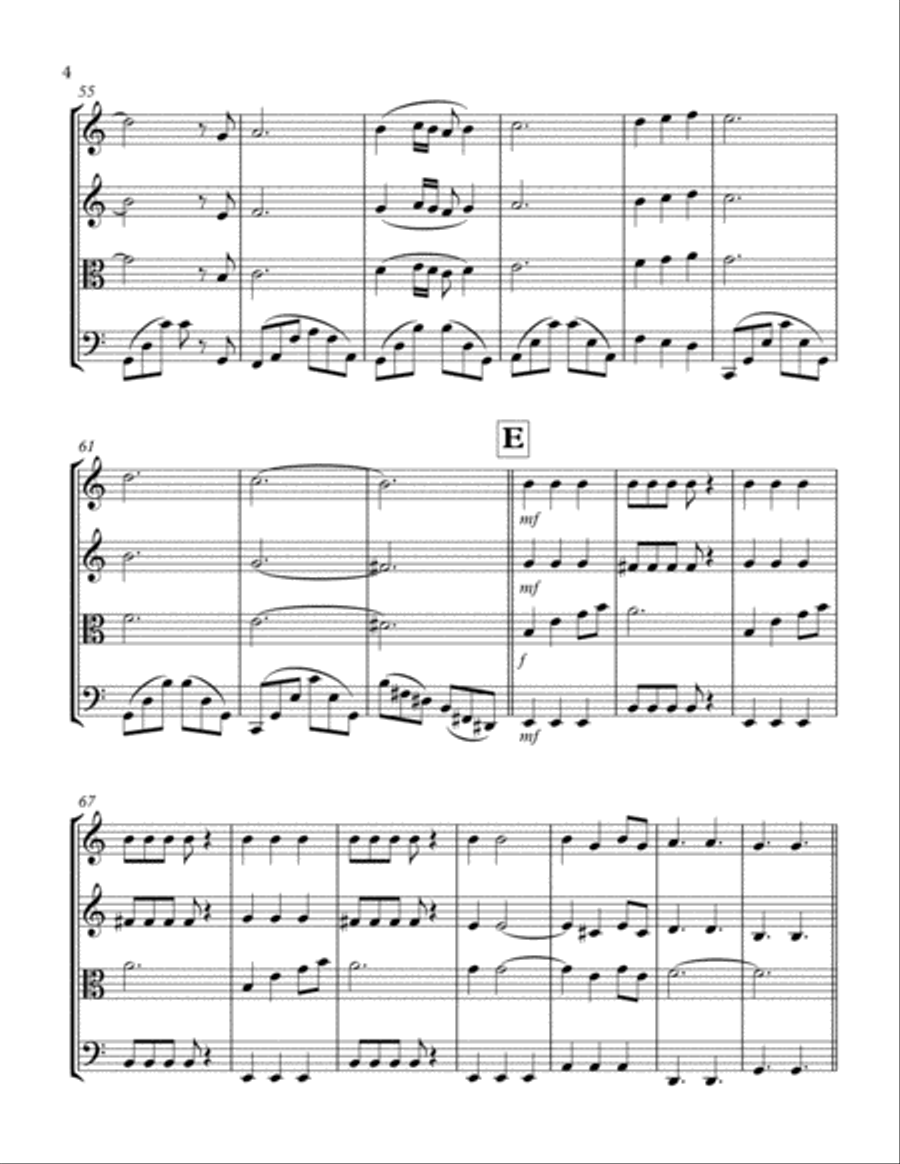 Can't Help Falling In Love String Trio scores gallery preview page 4