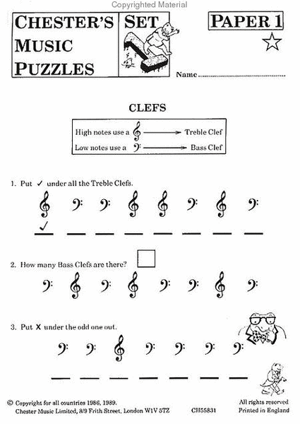 ChesterAEs Music Puzzles - Set 1