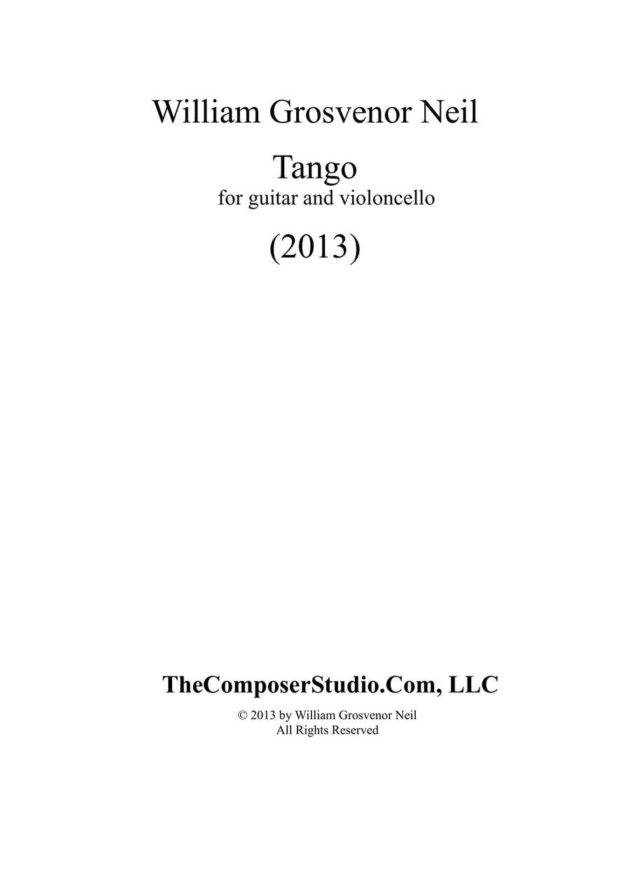 Tango for guitar and violoncello String Duet scores gallery preview page 2