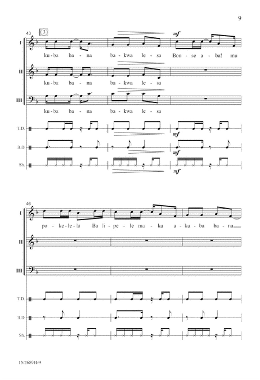 Bonse Aba 3-Part scores gallery preview page 10