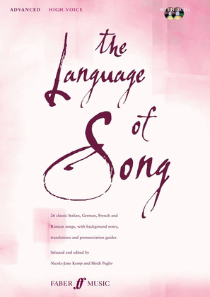Book cover for Language Of Song Advanced High Voice