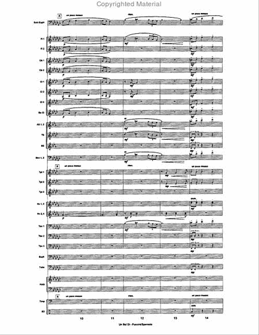 Un Bel Di Euphonium scores gallery preview page 3