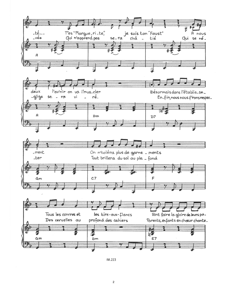 Nouvelle Pedagogie Piano, Vocal scores gallery preview page 2