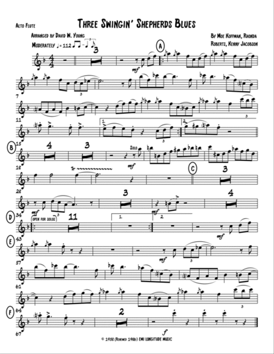 The Swingin' Shepherd Blues Jazz Ensemble scores gallery preview page 6