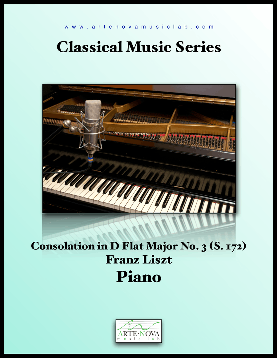 Consolation No. 3 in D Flat Major, S. 172 Piano Solo scores gallery preview page 1