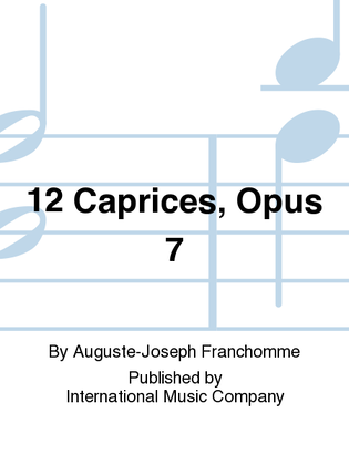 Book cover for 12 Caprices, Opus 7