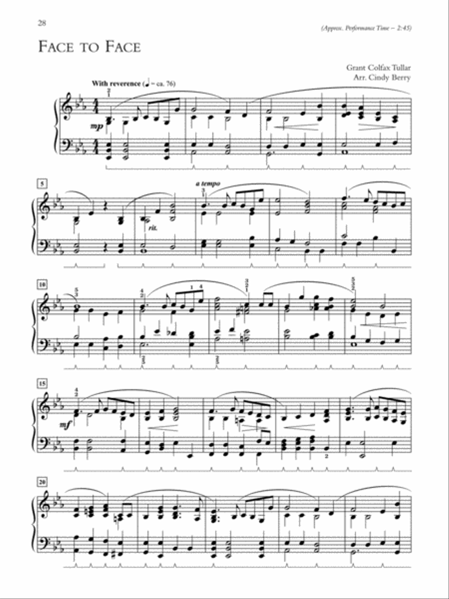 What Can I Play for Funerals? Piano Solo scores gallery preview page 4