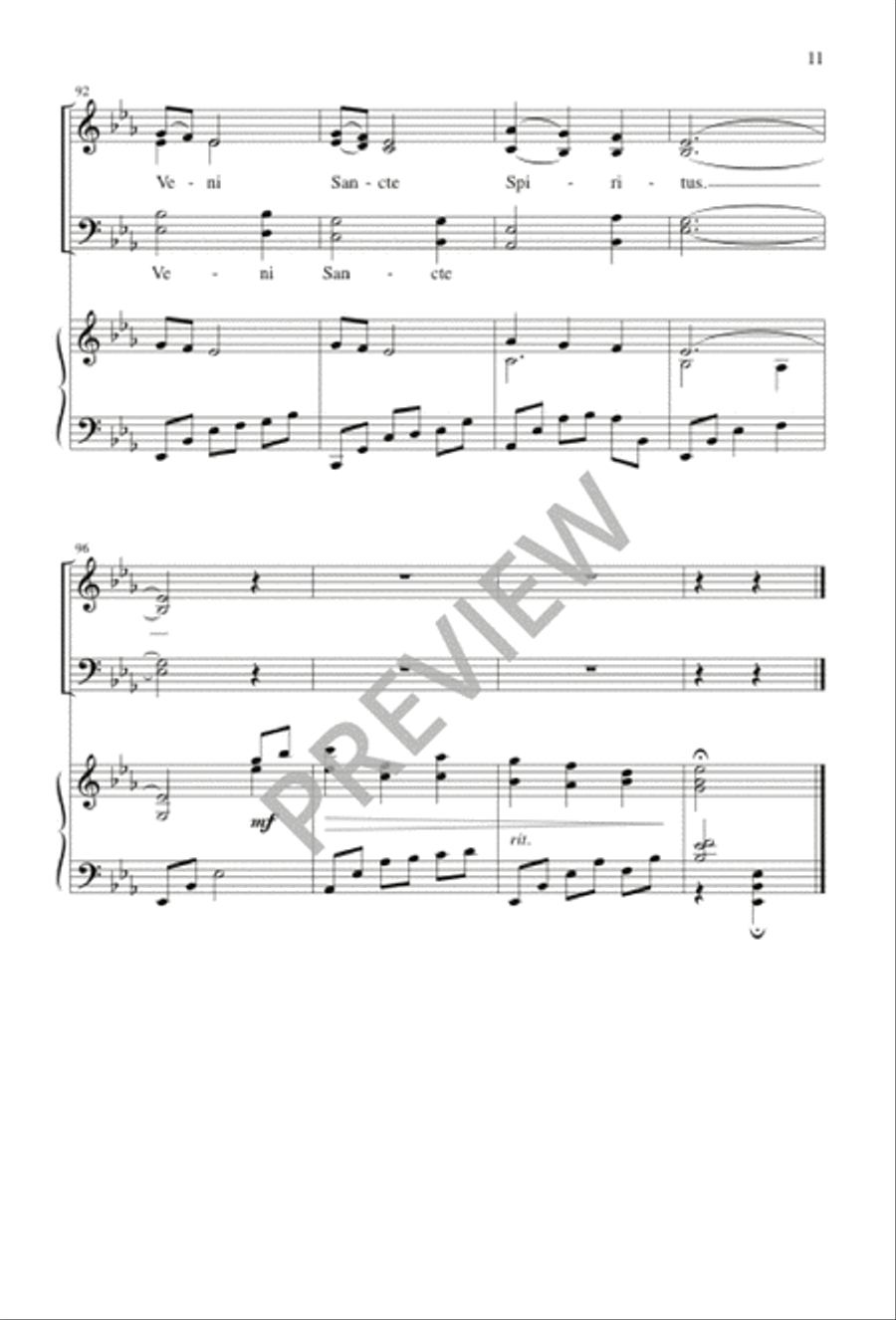 Come, O Holy Spirit, Come SA scores gallery preview page 12