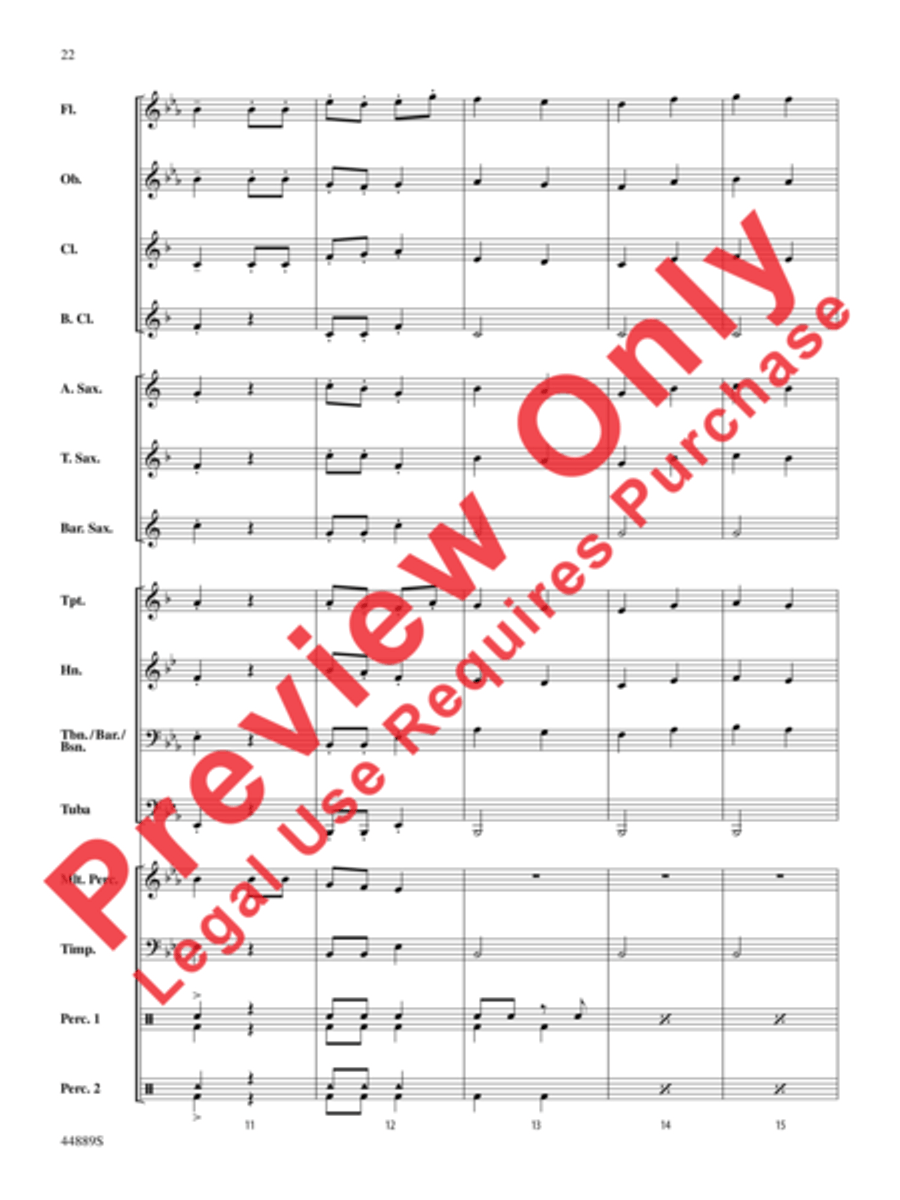 Three Miniature Nutcrackers Concert Band scores gallery preview page 22