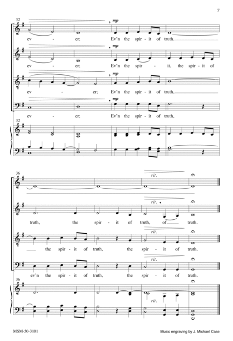 If You Love Me 4-Part scores gallery preview page 7