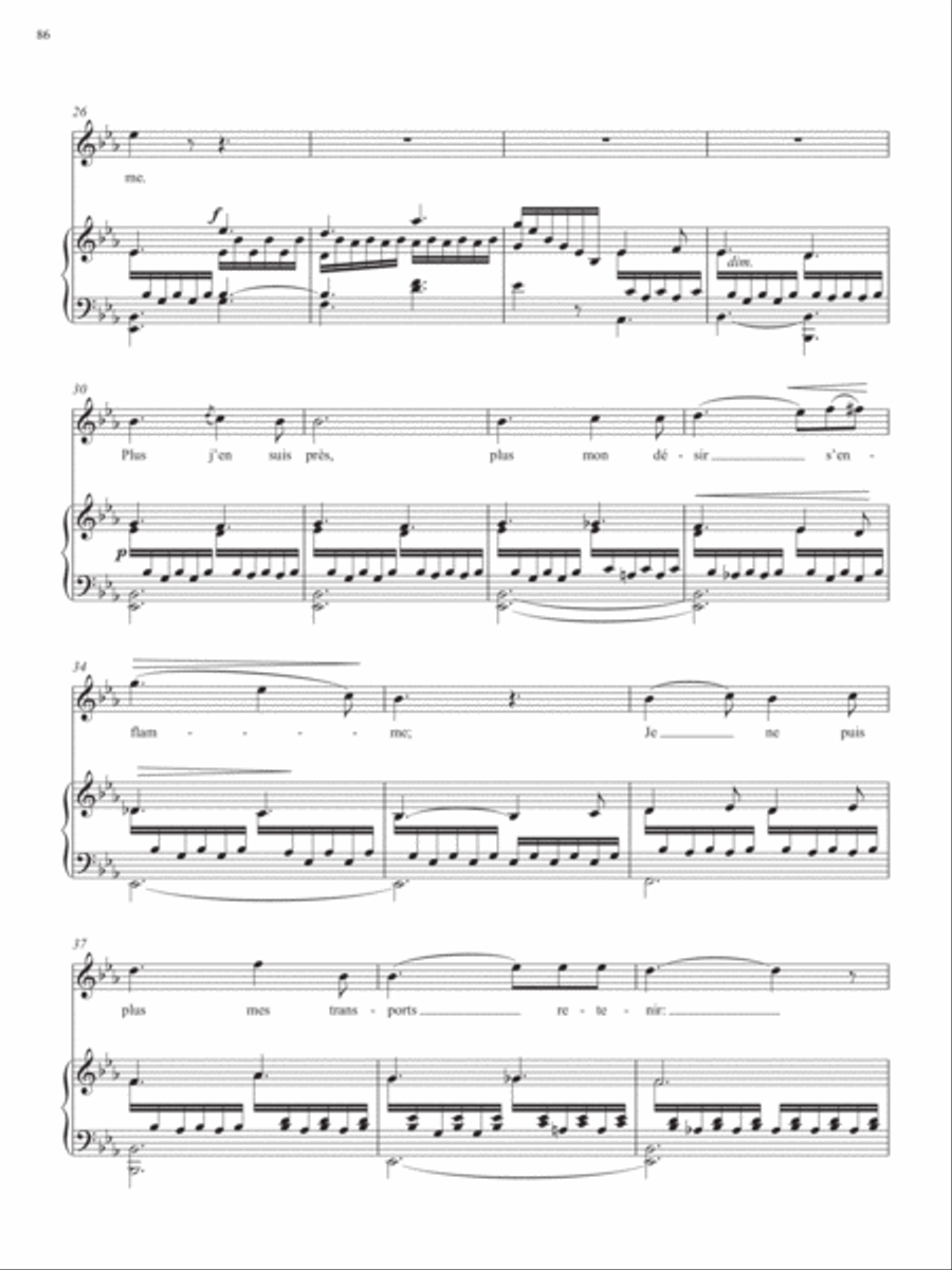 Op. 45, No. 16: Je sens fleurir les plaisirs from Songs of Gouvy, V2 Voice Solo scores gallery preview page 4
