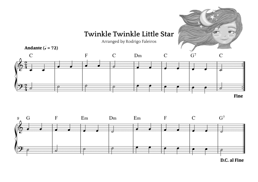 Twinkle Twinkle Little Star (for beginners) image number null