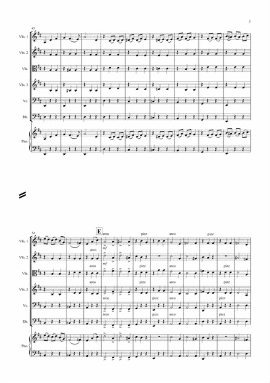 Waltz of the Flowers (Fantasia from Nutcracker) for String Orchestra String Orchestra scores gallery preview page 3