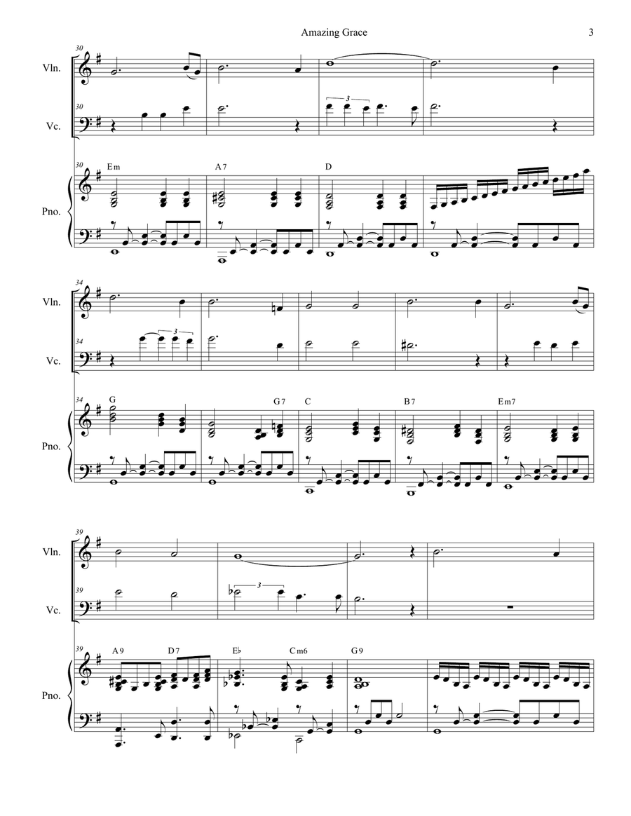 Amazing Grace (with 