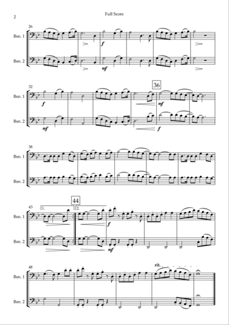 Federkleid Woodwind Duet scores gallery preview page 2