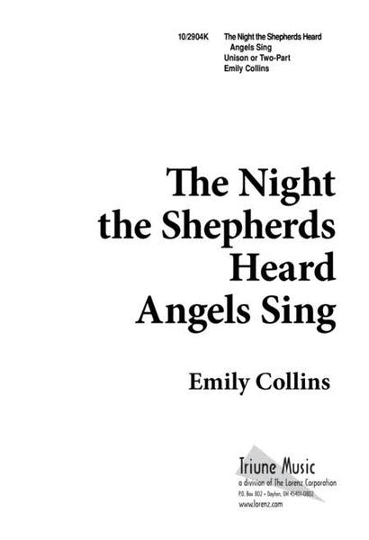 The Night the Shepherds Heard the Angels Sing image number null