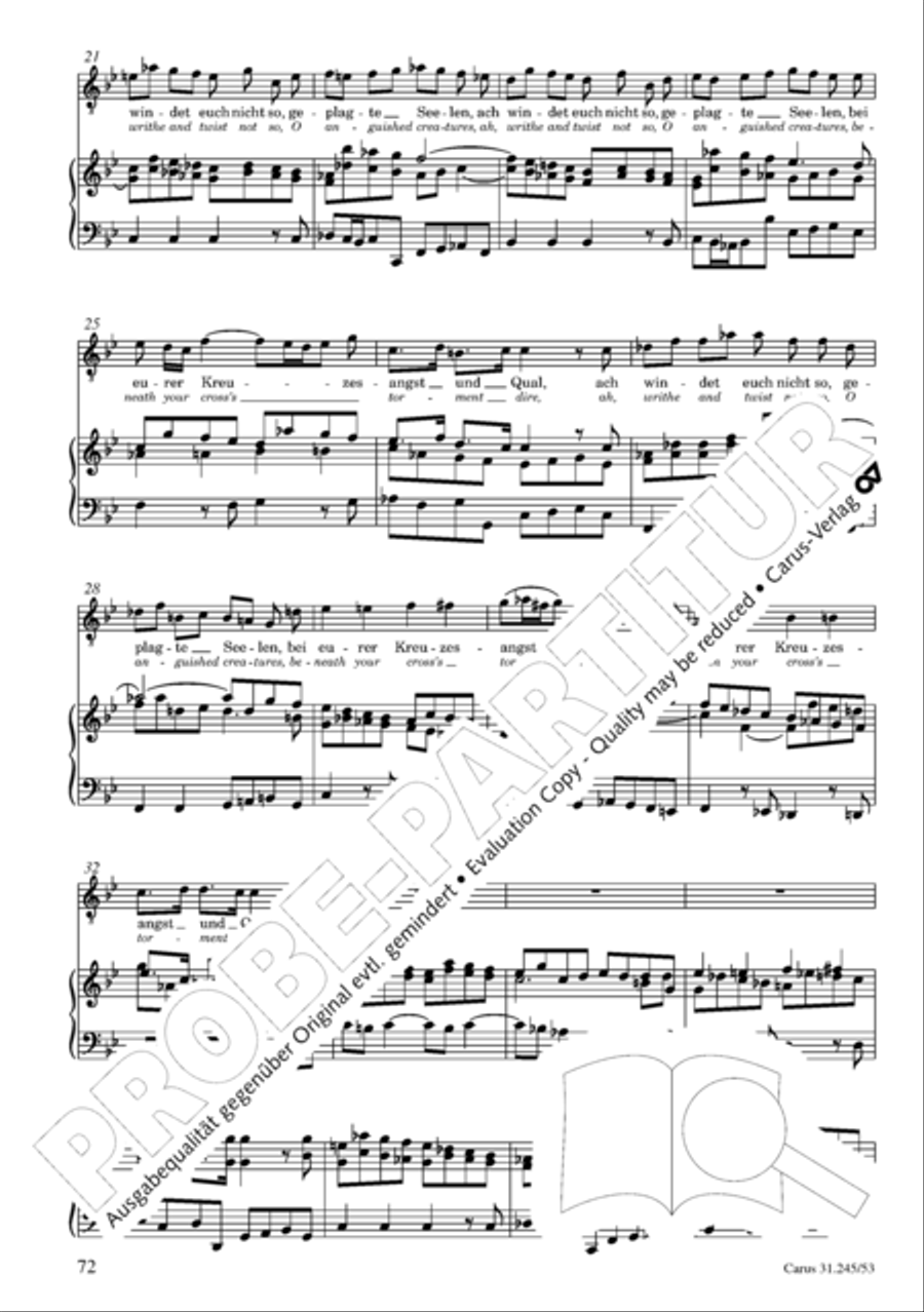 St. John Passion (Johannes-Passion) 4-Part scores gallery preview page 73