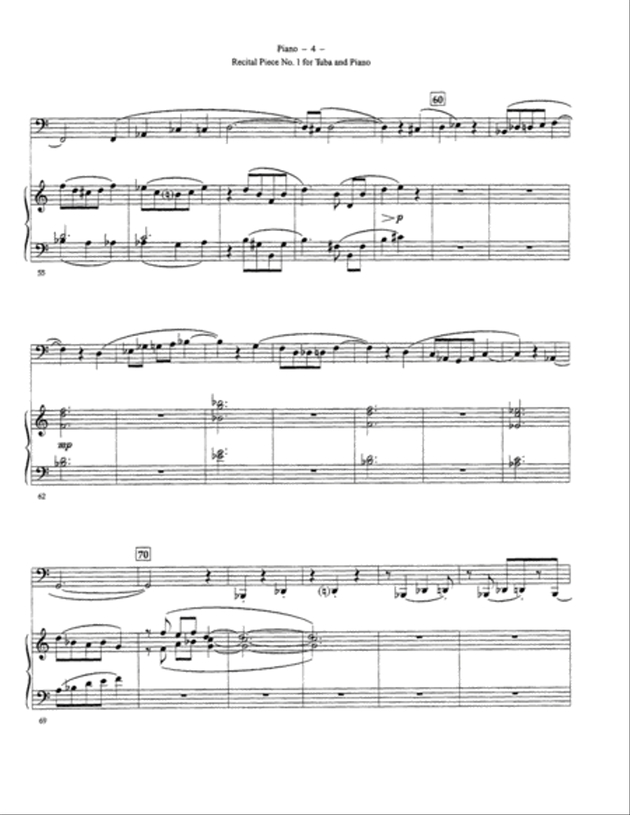 Recital Piece No 1 Recital Piece No 1 Tuba scores gallery preview page 5