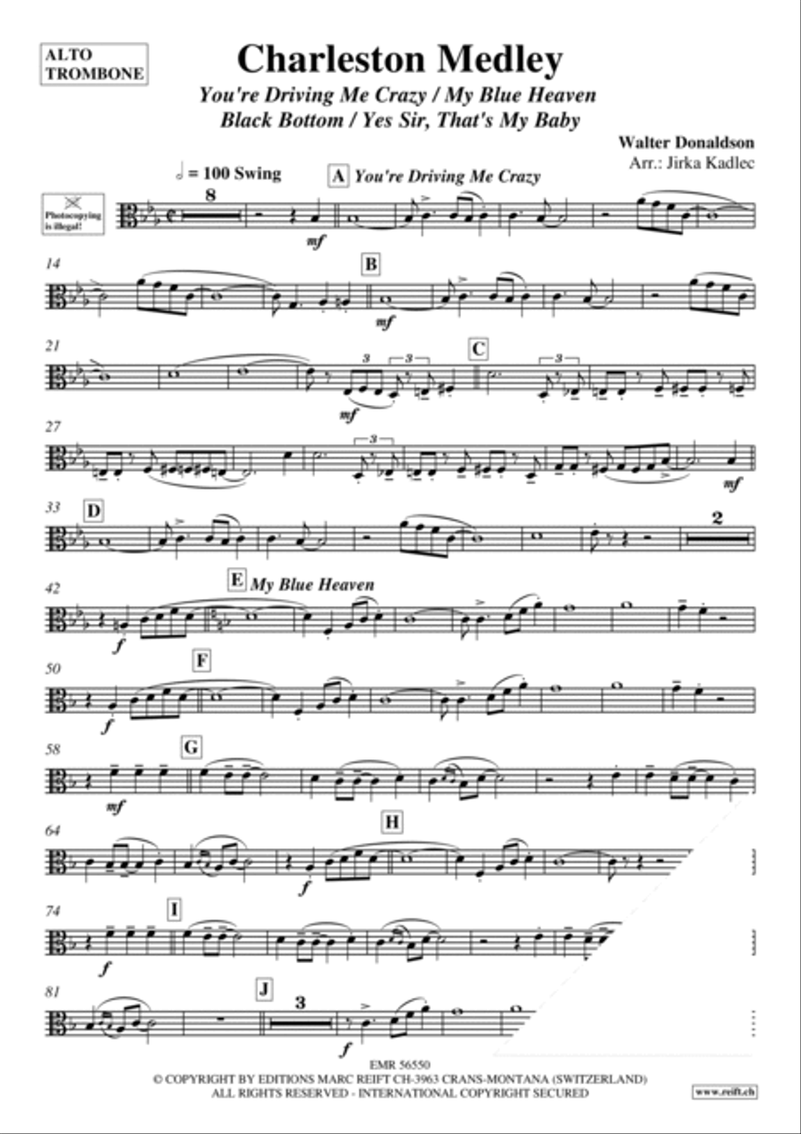 Charleston Medley Piano Accompaniment scores gallery preview page 3