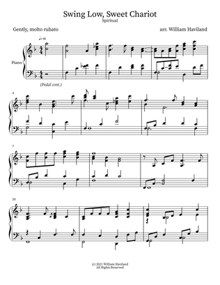 Swing Low Sweet Chariot [arr. for solo piano]
