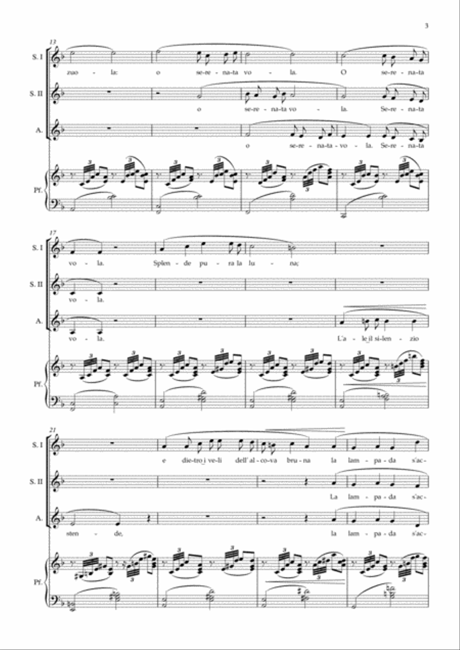 La serenata SSA scores gallery preview page 3