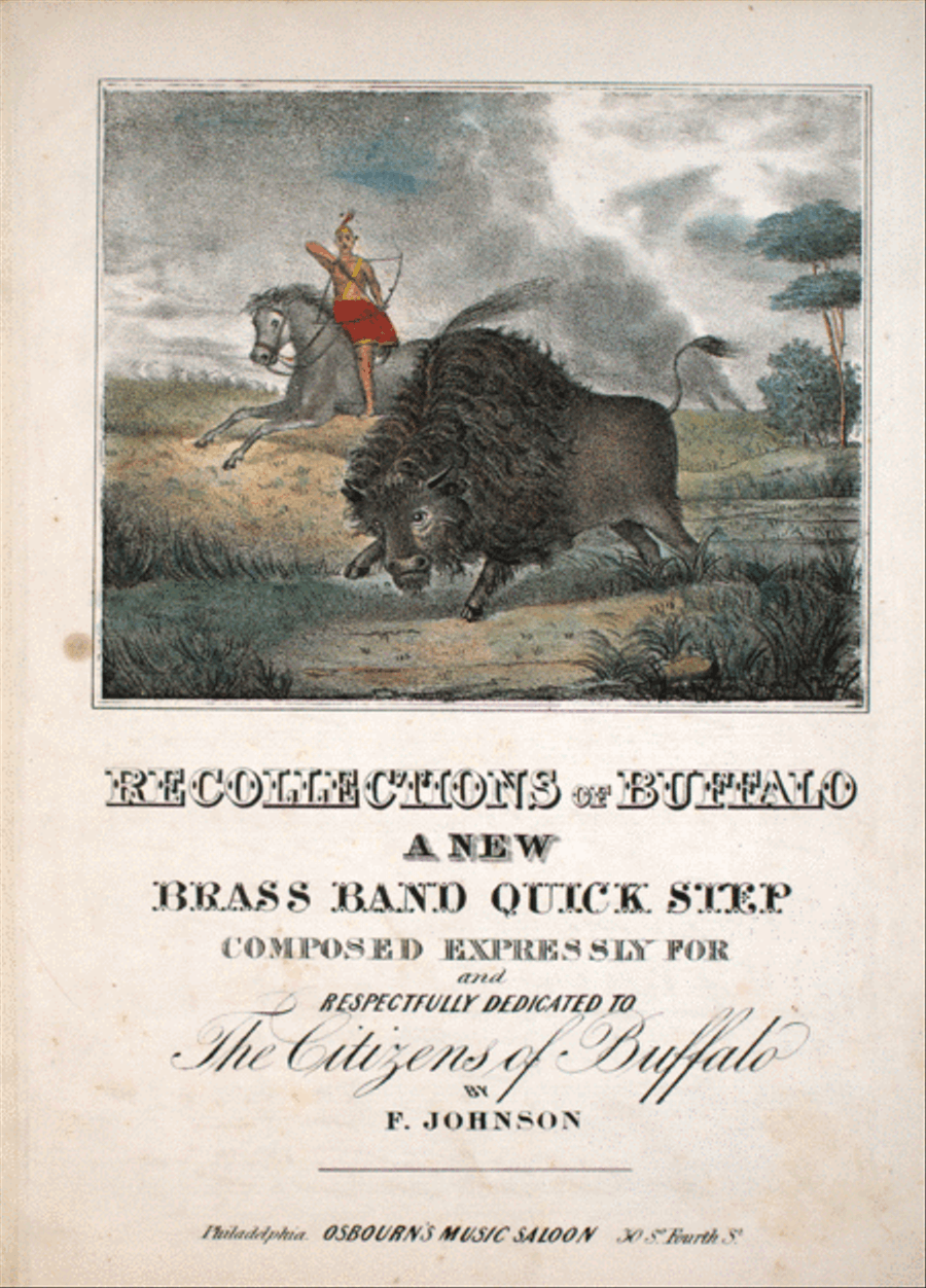 Recollections of Buffalo. A New Brass Band Quick Step Brass Band scores gallery preview page 1