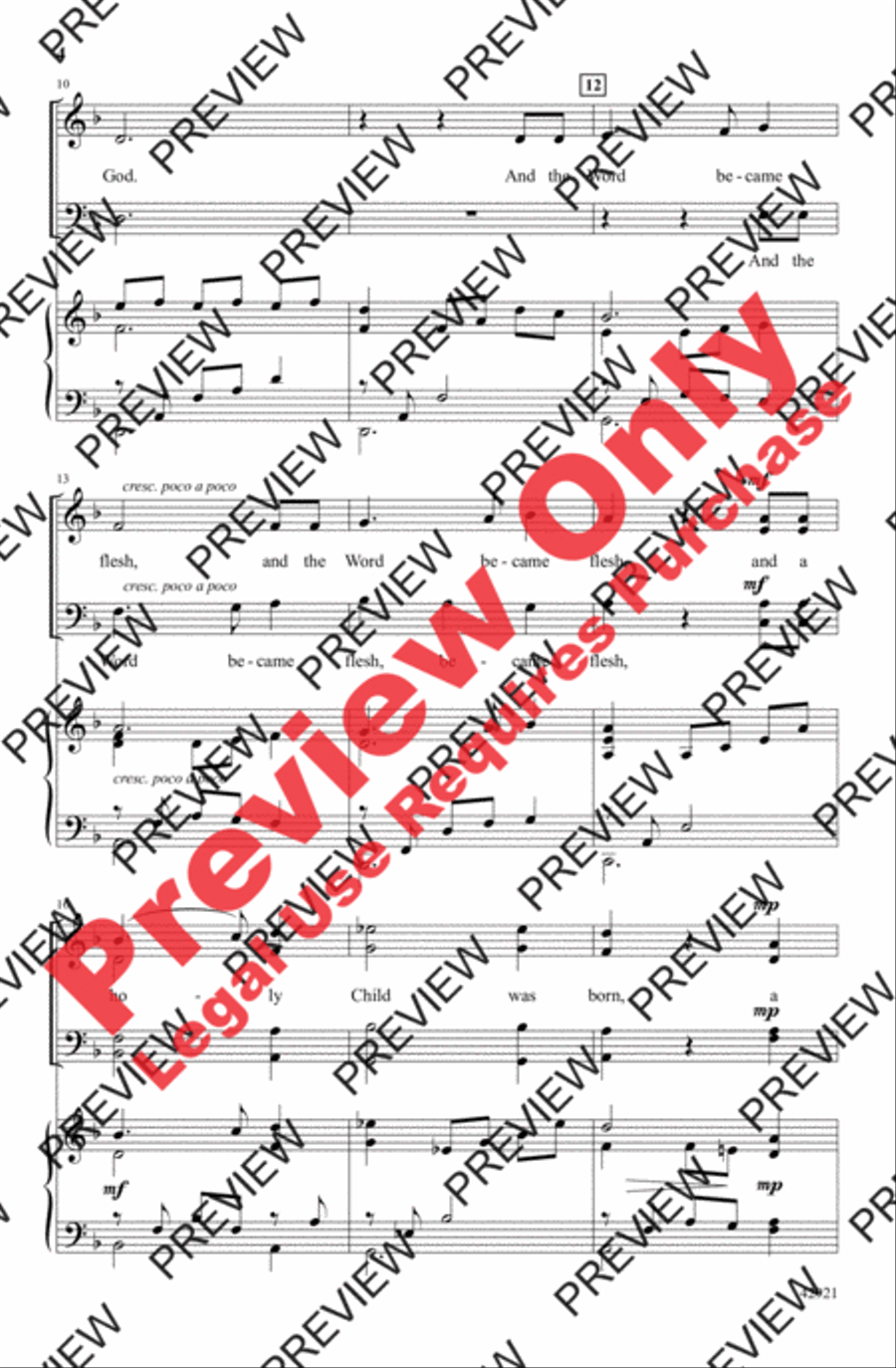 When Love Speaks the Word 4-Part scores gallery preview page 4