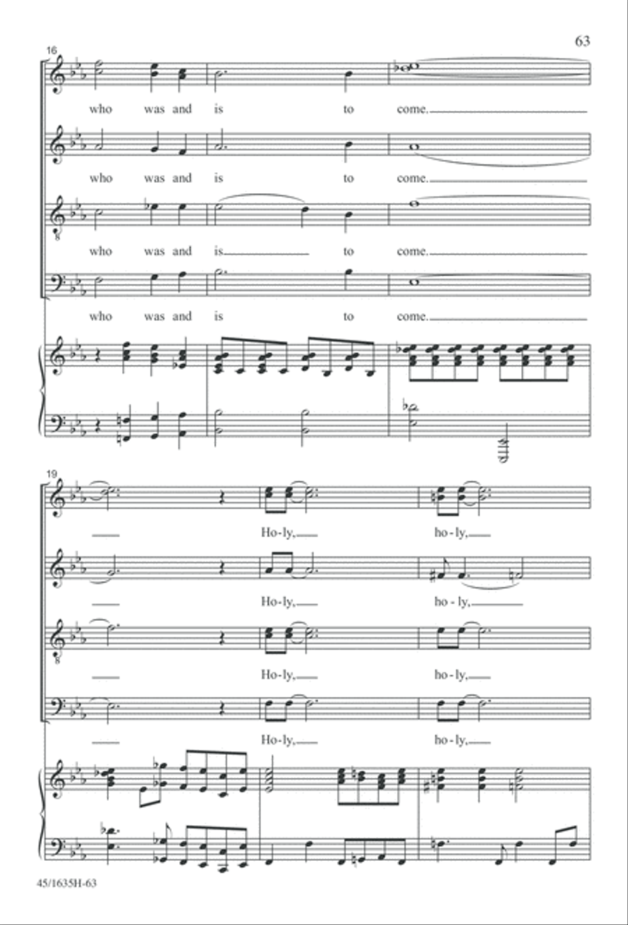 Mass: A Celebration of Love and Joy 4-Part scores gallery preview page 63