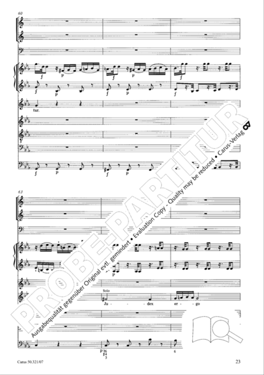 Requiem in C minor 4-Part scores gallery preview page 30