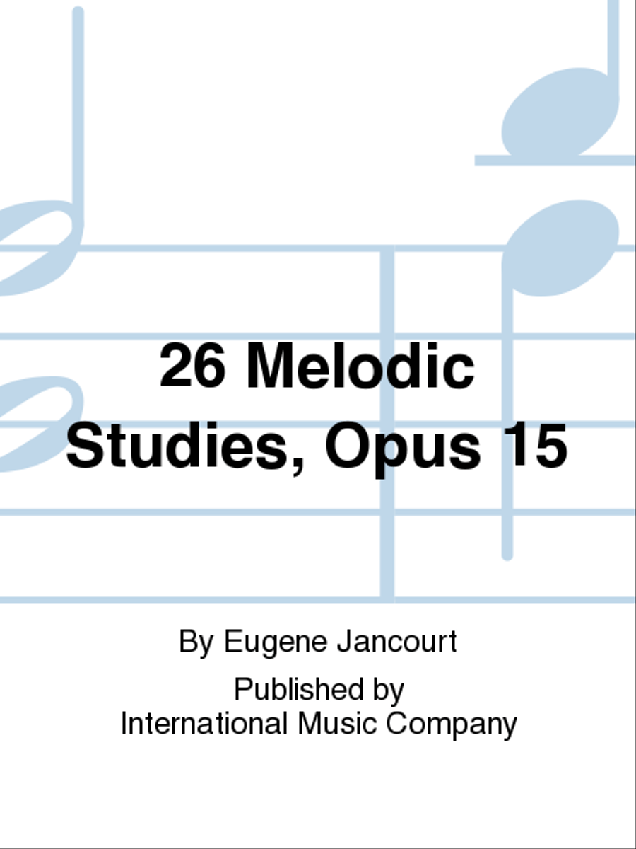 26 Melodic Studies, Opus 15 Bassoon Solo scores gallery preview page 1