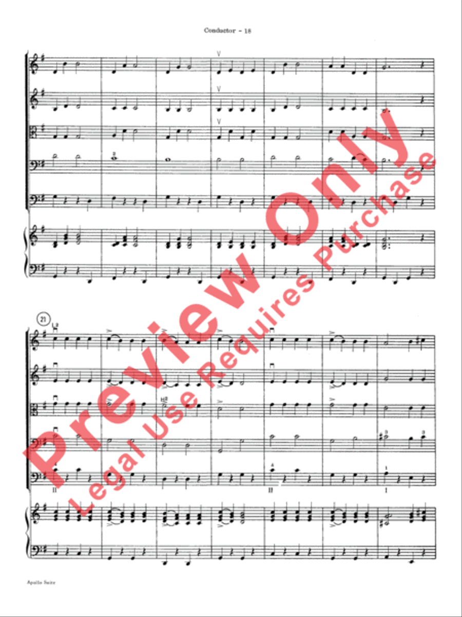 The Apollo Suite String Orchestra scores gallery preview page 21