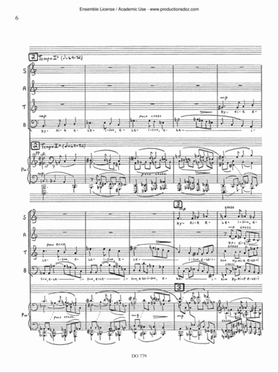 Messe, opus 38 Choir scores gallery preview page 6