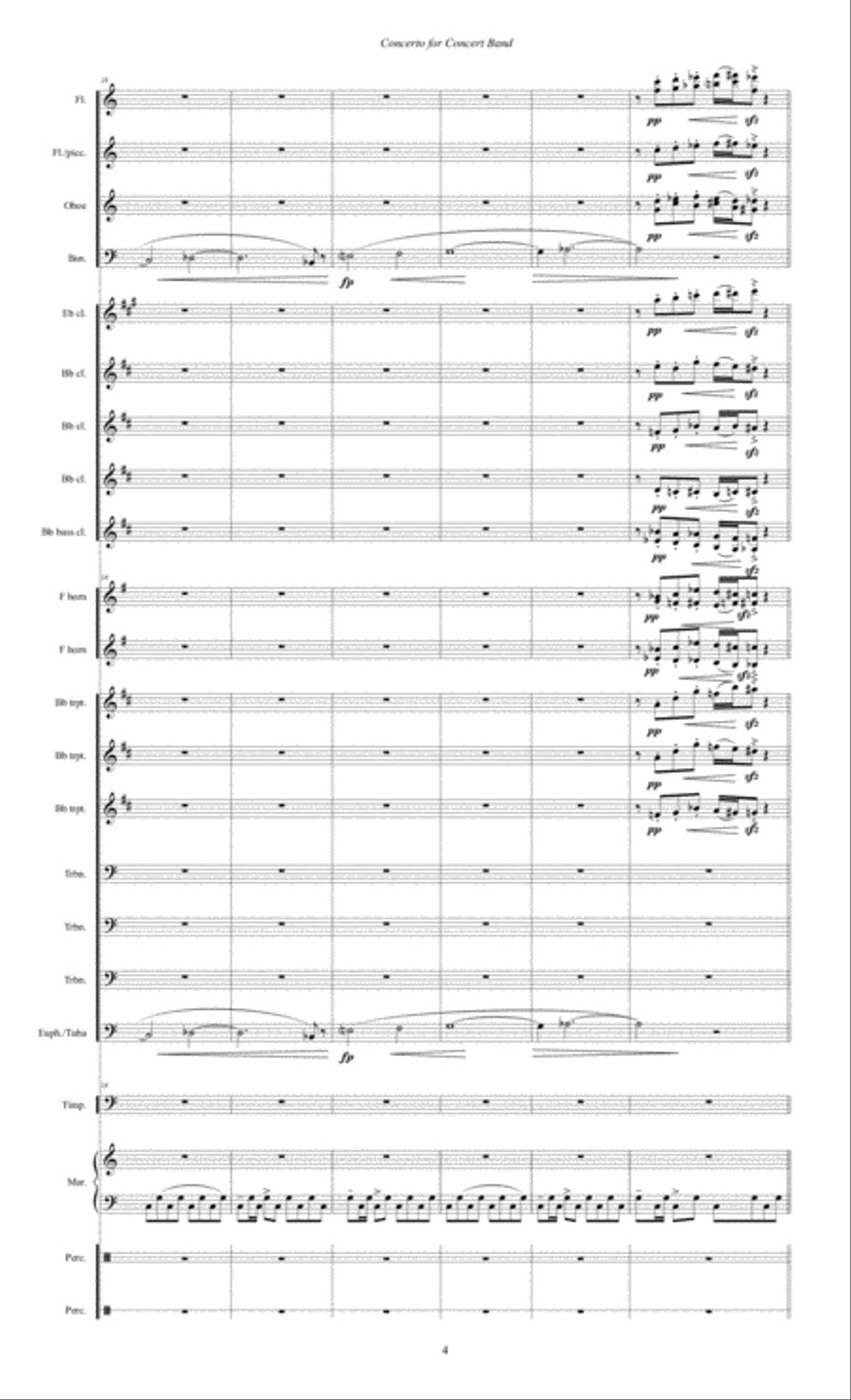 Concerto for Concert Band (2011) full score Concert Band scores gallery preview page 6