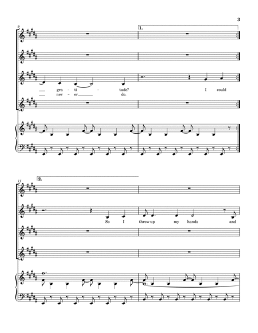 Gratitude Gratitude SSAA scores gallery preview page 4
