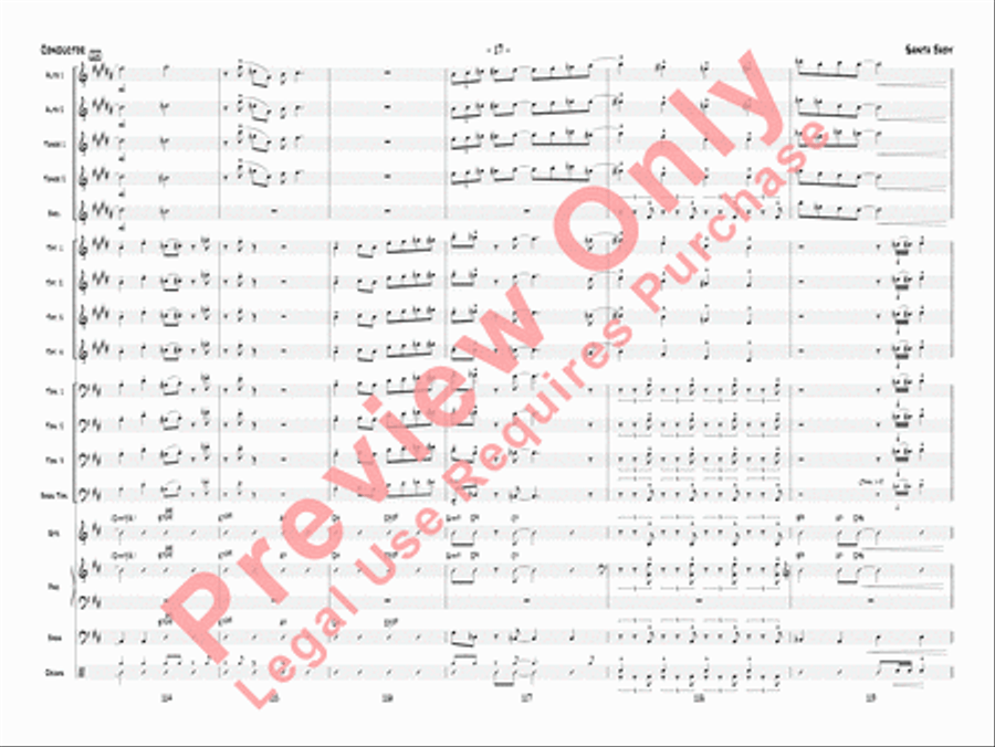Santa Baby Santa Baby Jazz Ensemble scores gallery preview page 20