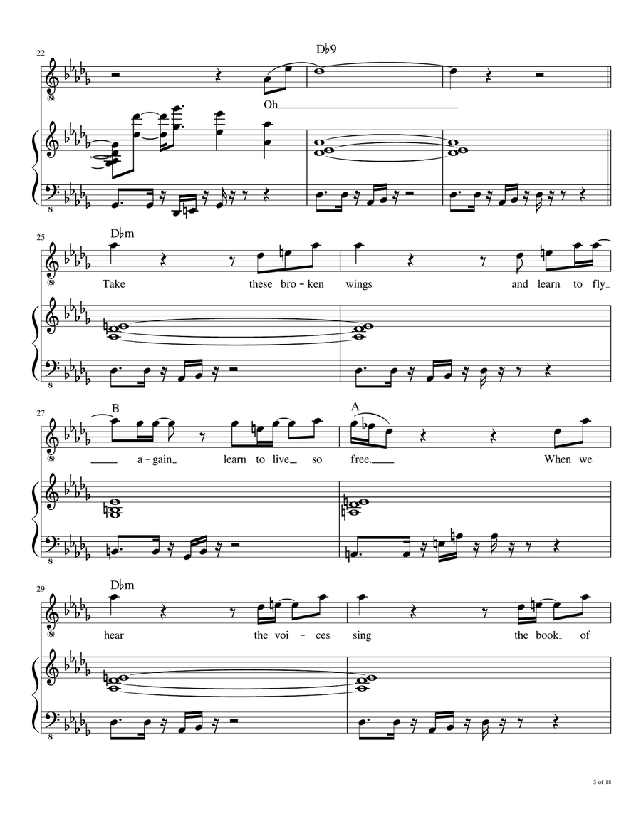 Broken Wings Voice scores gallery preview page 4
