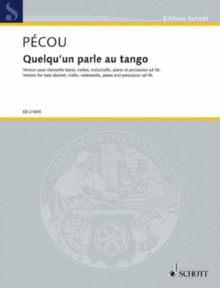 Book cover for Quelqu'un Parle Au Tango