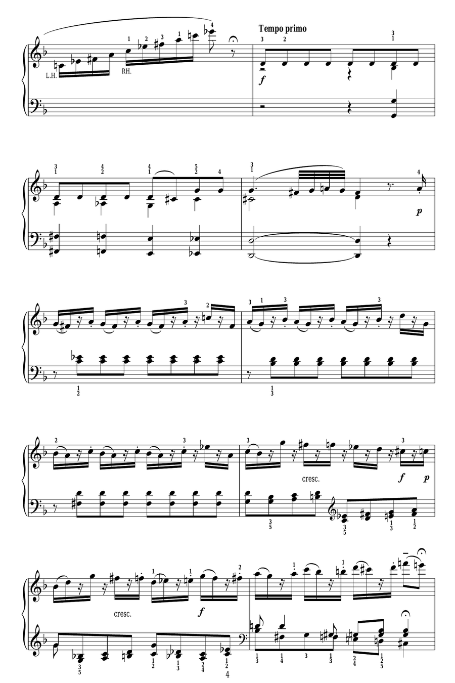 Fantasy In D Minor Piano Solo scores gallery preview page 4