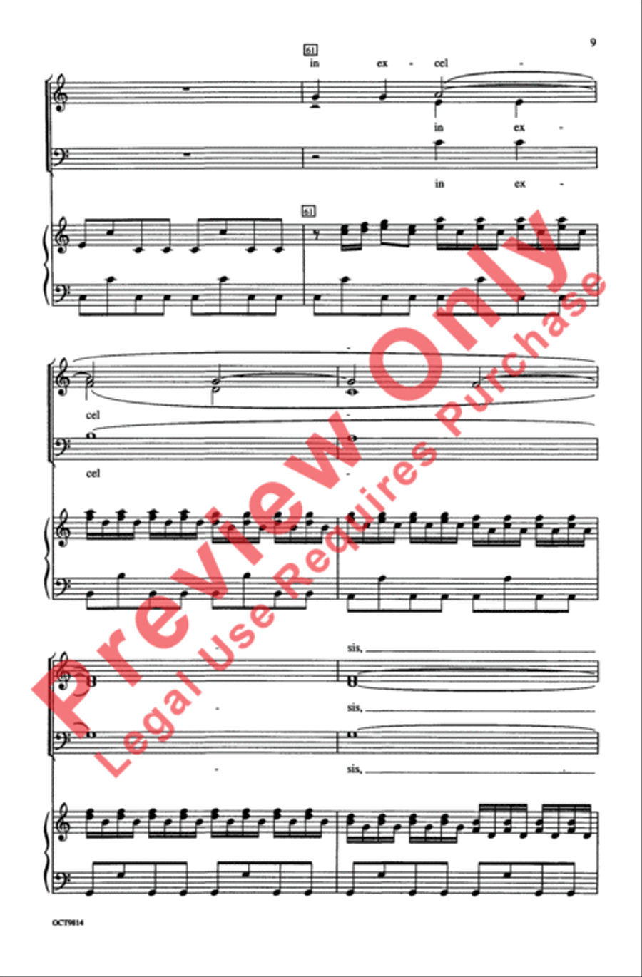 Gloria 3-Part scores gallery preview page 8