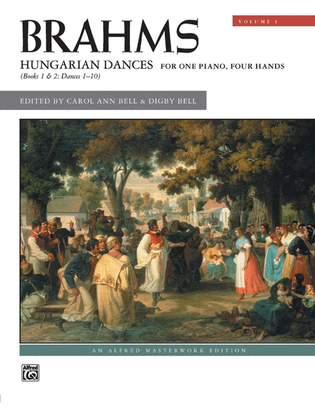 Book cover for Brahms -- Hungarian Dances, Volume 1