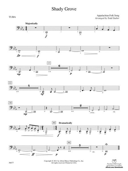 Shady Grove: Tuba