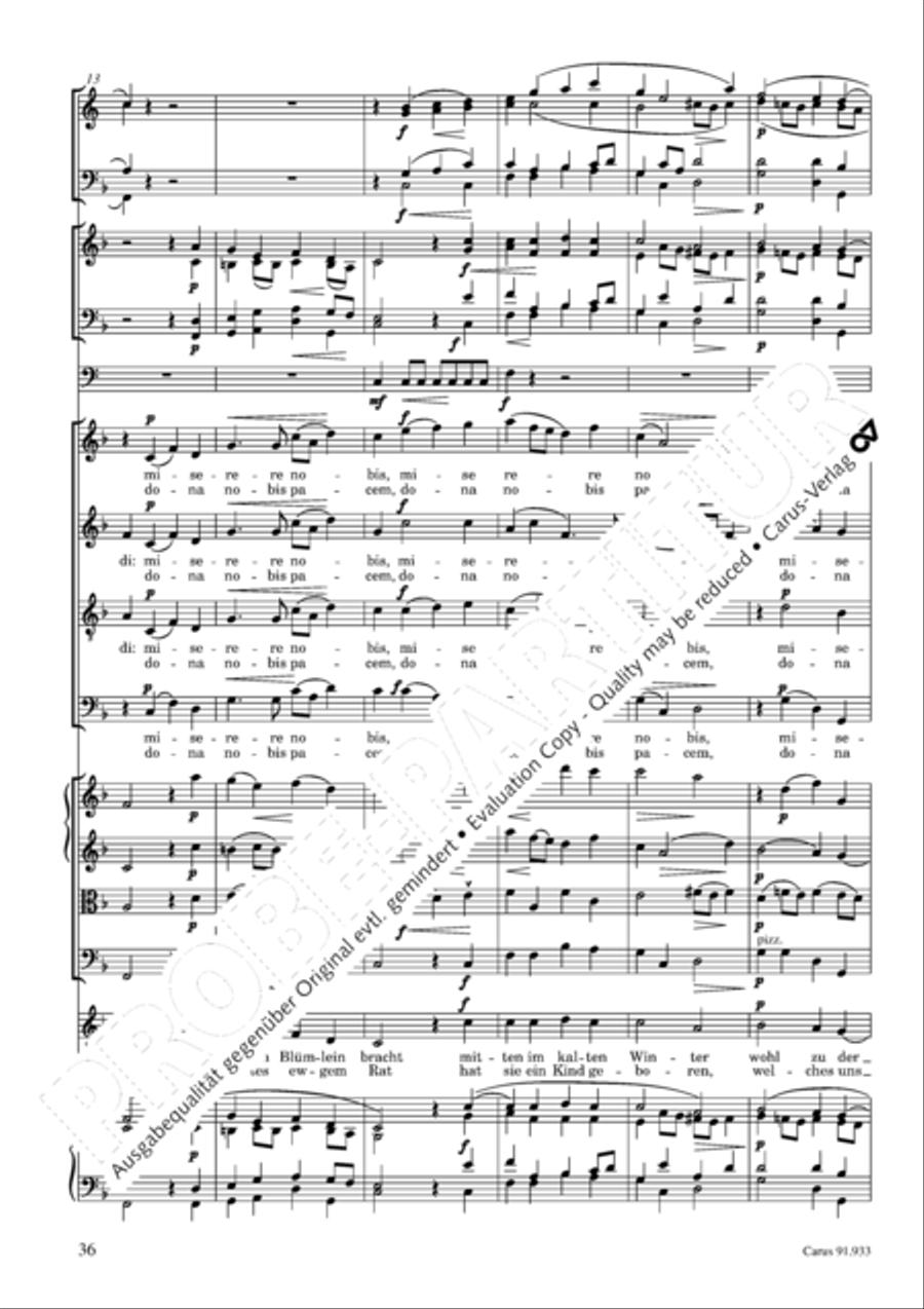 Missa carminum 4-Part scores gallery preview page 39