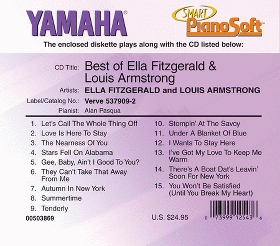 The Best of Ella Fitzgerald & Louis Armstrong - Piano Software