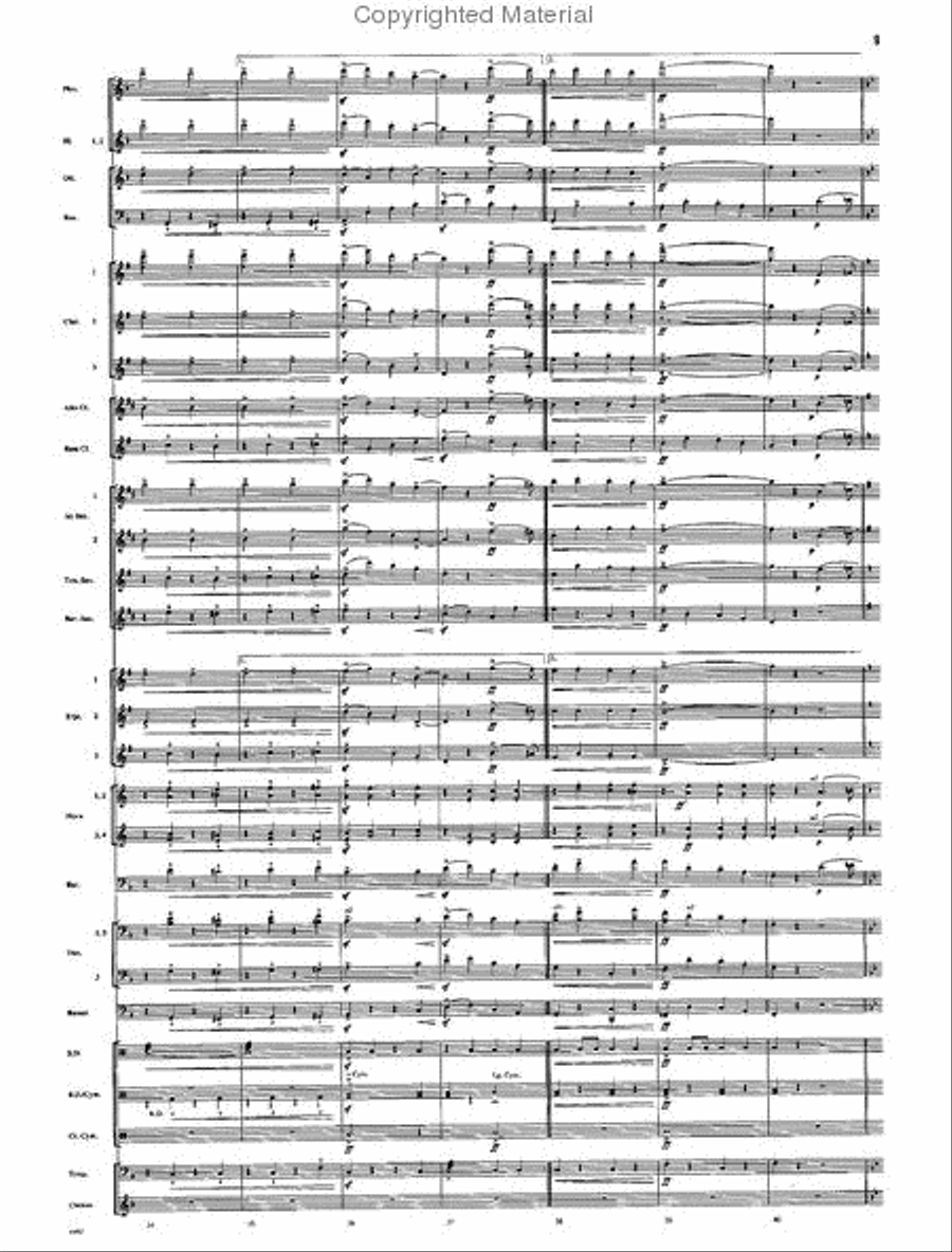 The Chimes of Liberty Concert Band scores gallery preview page 7
