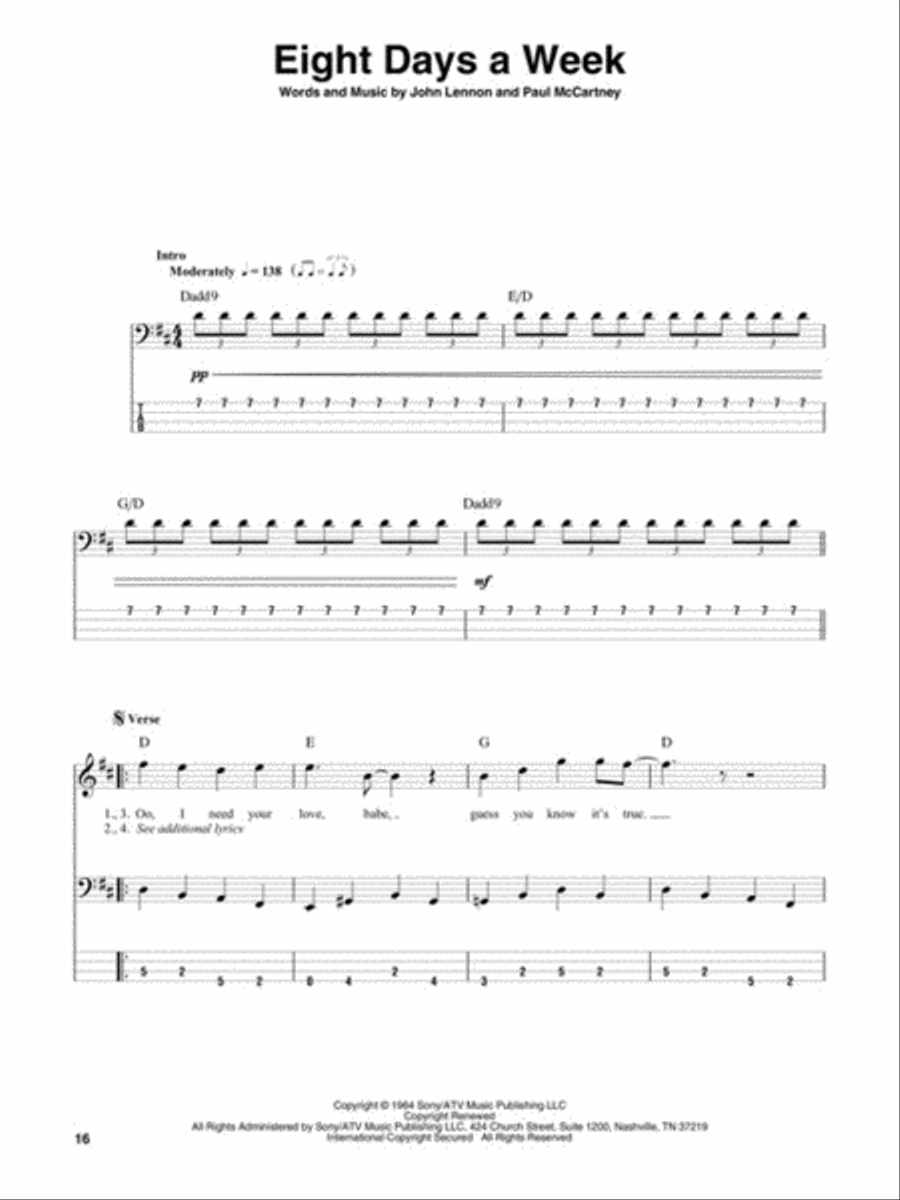 The Beatles Electric Guitar scores gallery preview page 4