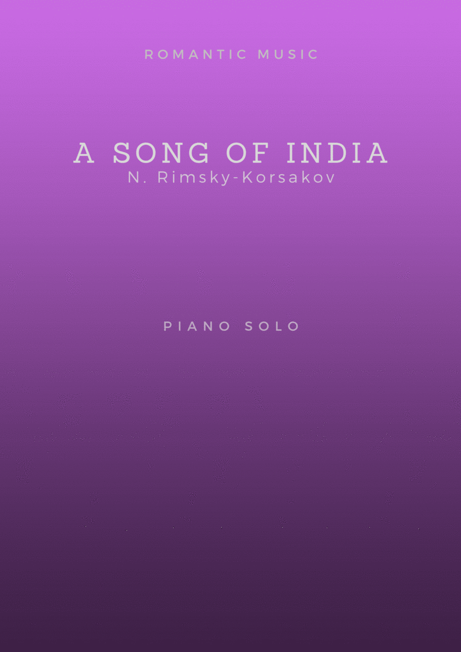 Song of India (from Sadko) Piano Solo scores gallery preview page 1