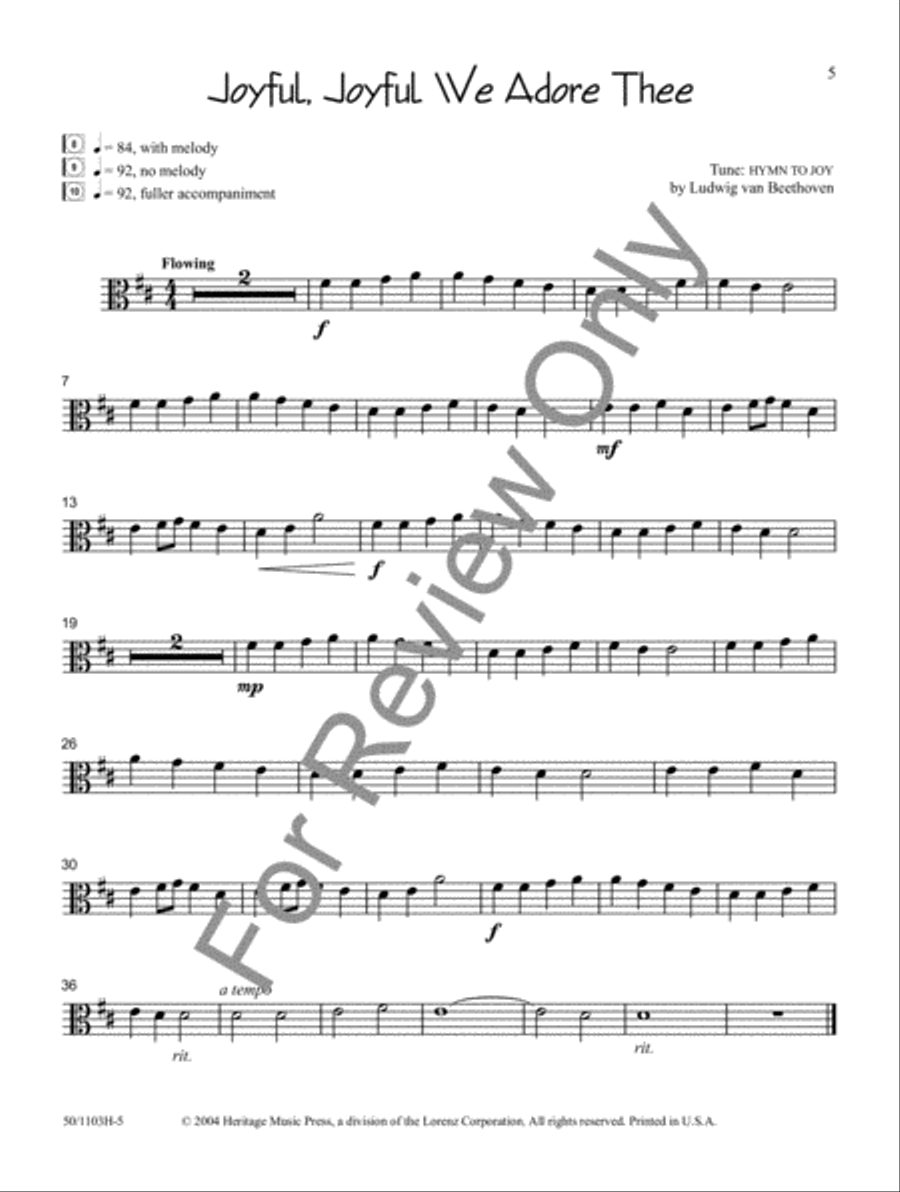 Sacred Solos for the Young Musician: Viola