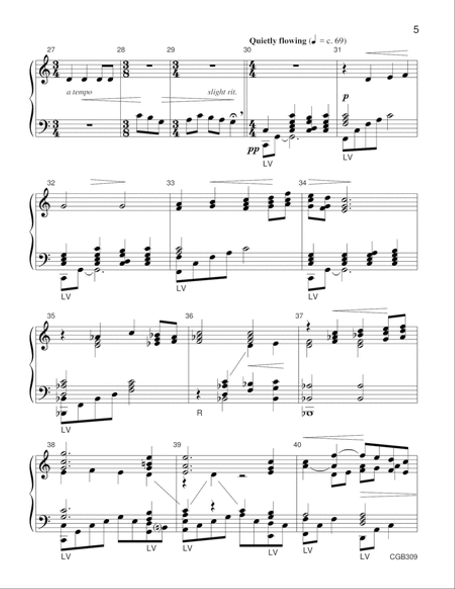 Ave Maria Handbell Choir scores gallery preview page 5