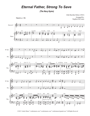 Eternal Father, Strong To Save (The Navy Hymn) (Duet for Bb-Trumpet and French Horn)