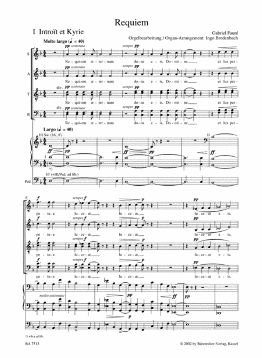 Requiem d minor, Op. 48 Requiem d minor, Op. 48 Mixed Choir scores gallery preview page 2